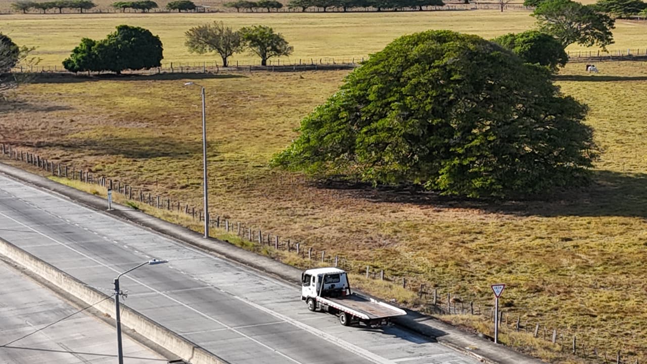 Plataforma en carretera de Guanacaste